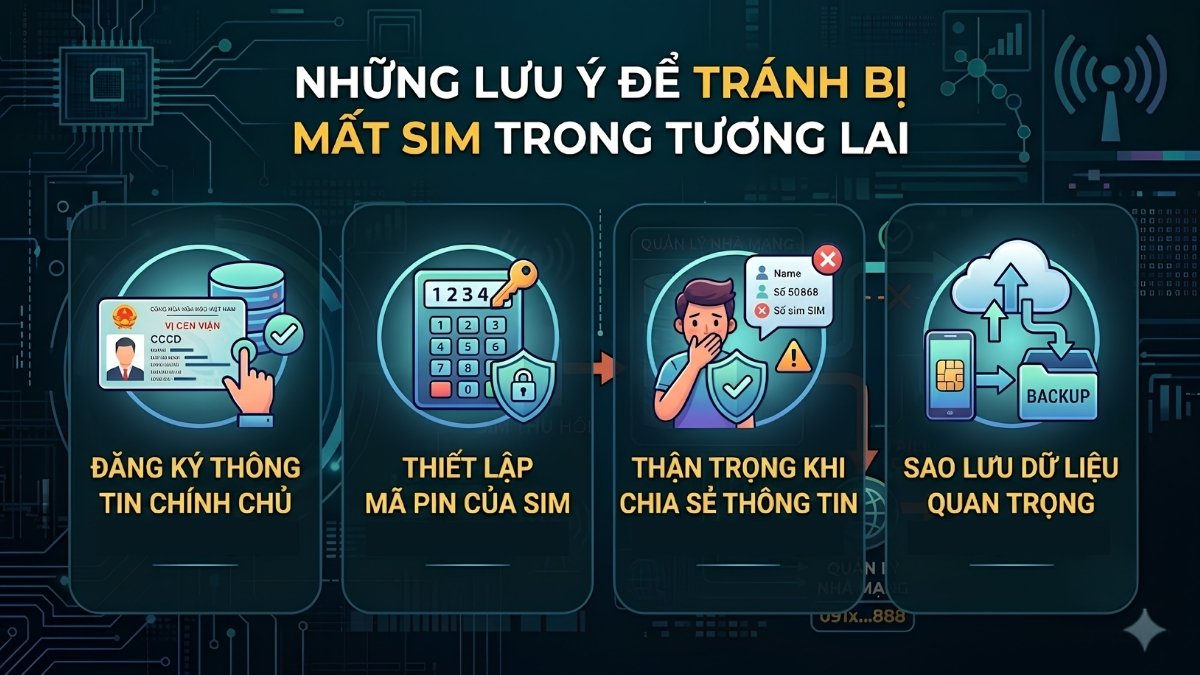 Cách lấy lại số điện thoại khi bị mất SIM và các lưu ý