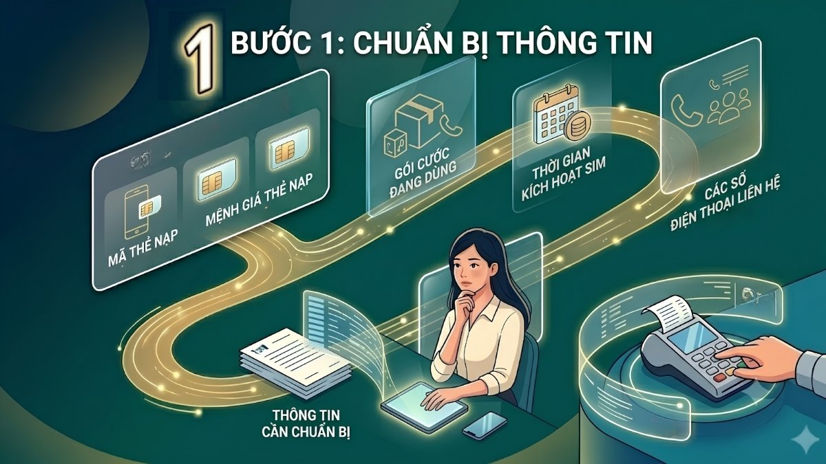 Cách lấy lại số điện thoại khi bị mất SIM không chính chủ bước 1