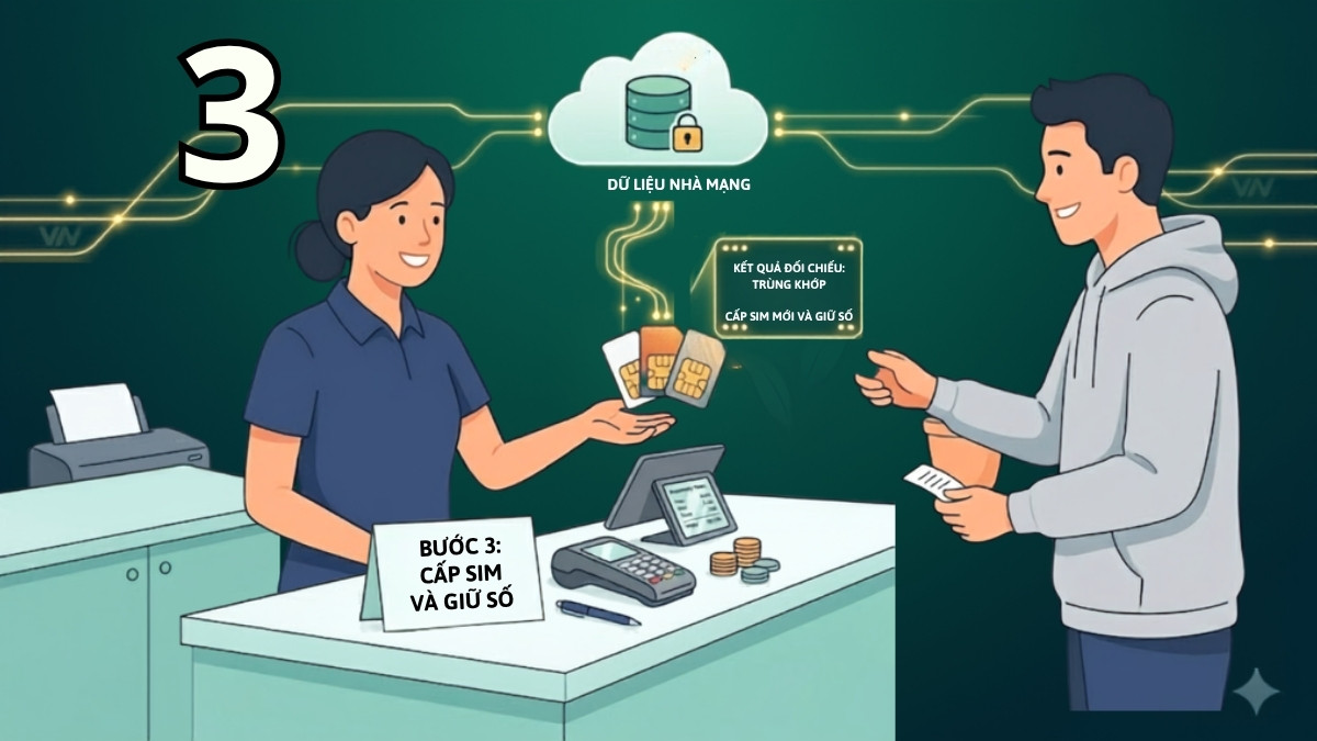 Cách lấy lại số điện thoại khi bị mất SIM không chính chủ bước 3