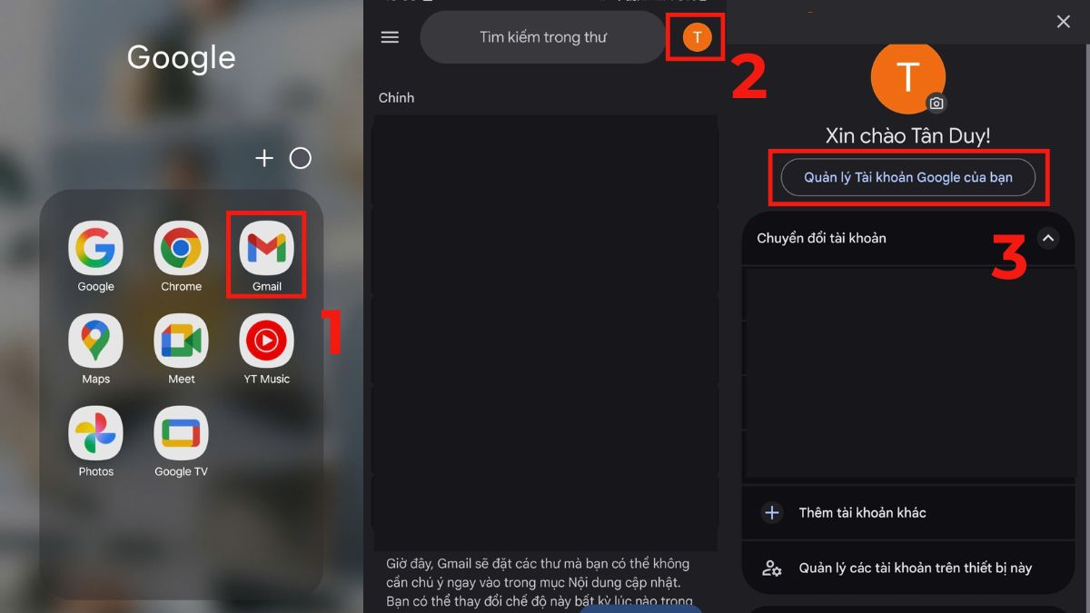 Cách lấy mã xác minh Gmail bằng mã dự phòng (Backup Codes) bước 1-1