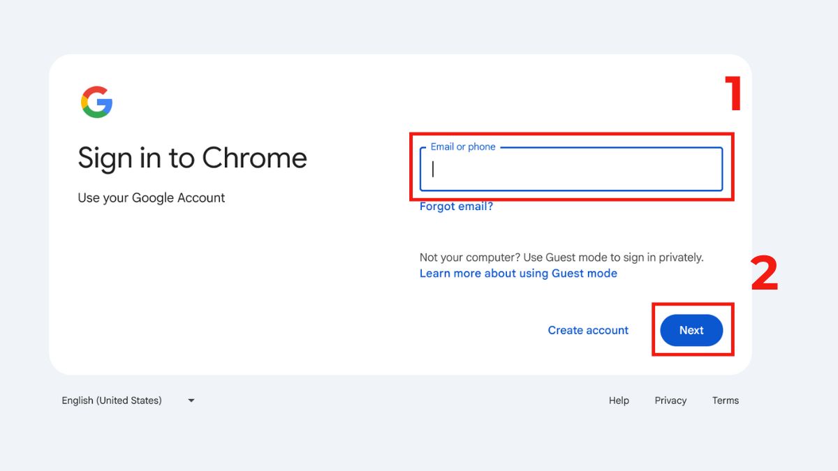 Cách lấy mã xác minh Gmail từ thiết bị khác bước 1