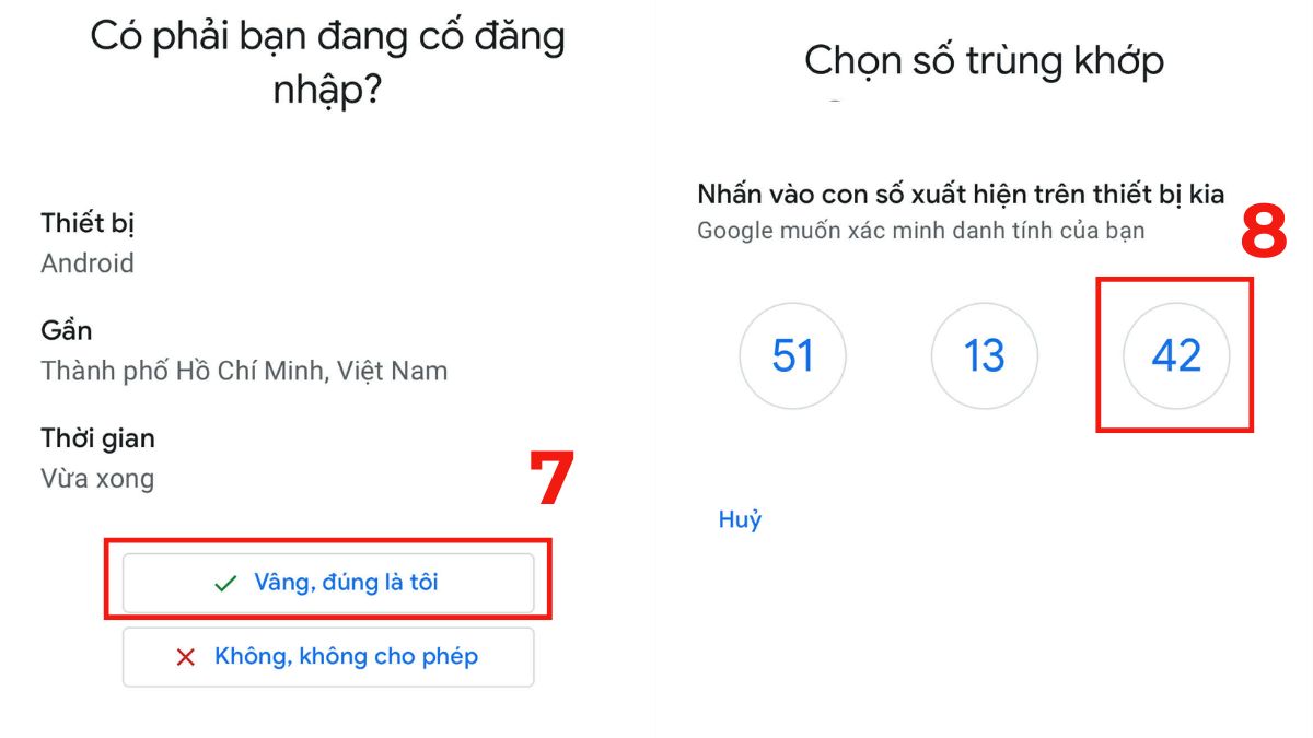 Cách lấy mã xác minh Gmail từ thiết bị khác bước 3