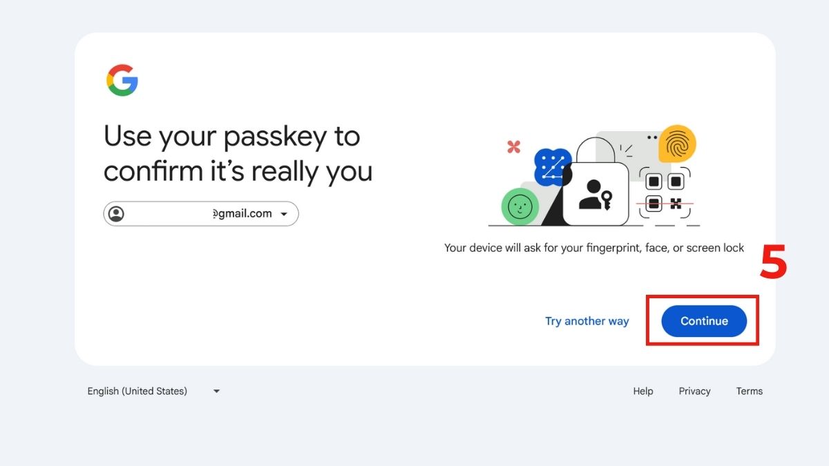 Không cần áp dụng cách lấy mã xác minh Gmail với Mã khóa bước 3-1