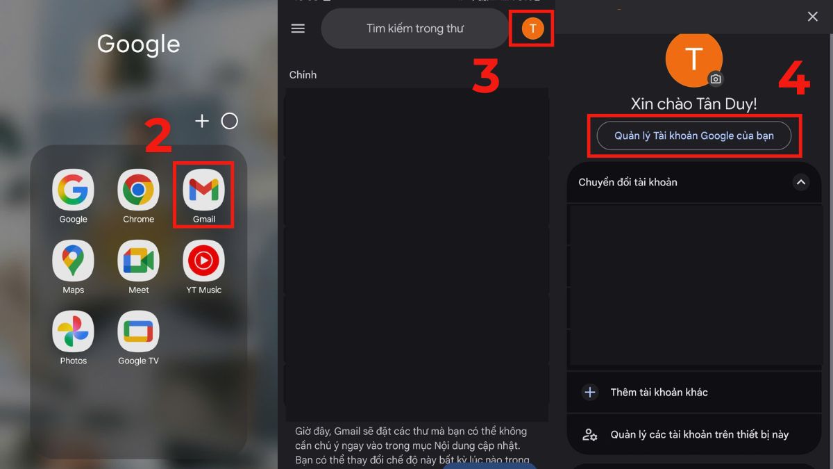 Cách lấy mã xác minh Gmail qua ứng dụng Google Authenticator bước 2