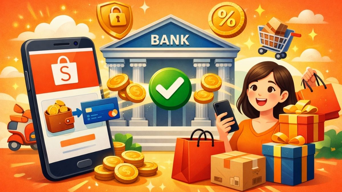 Cách liên kết tài khoản ngân hàng với Shopee - Lợi ích khi liên kết