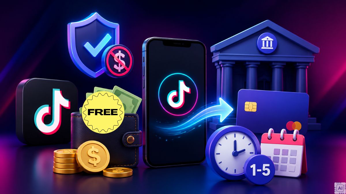 Cách liên kết tài khoản ngân hàng với TikTok - Thời gian rút tiền về