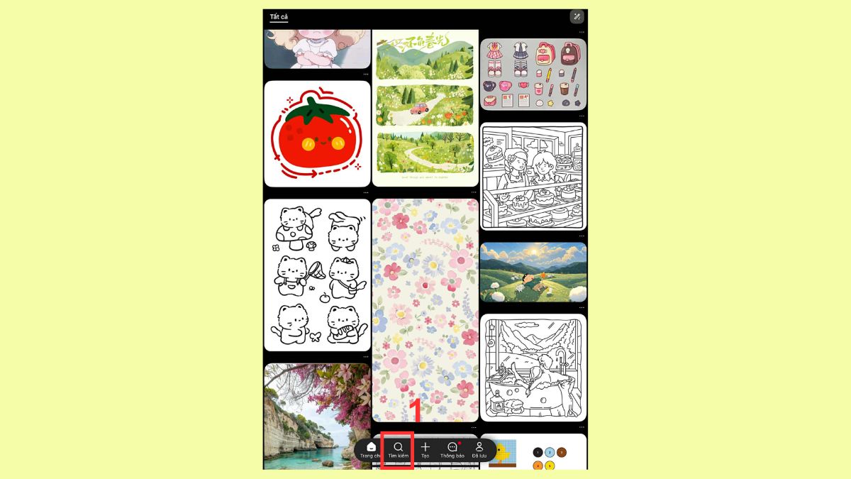 Cách lưu ảnh trên Pinterest về iPad bước 1