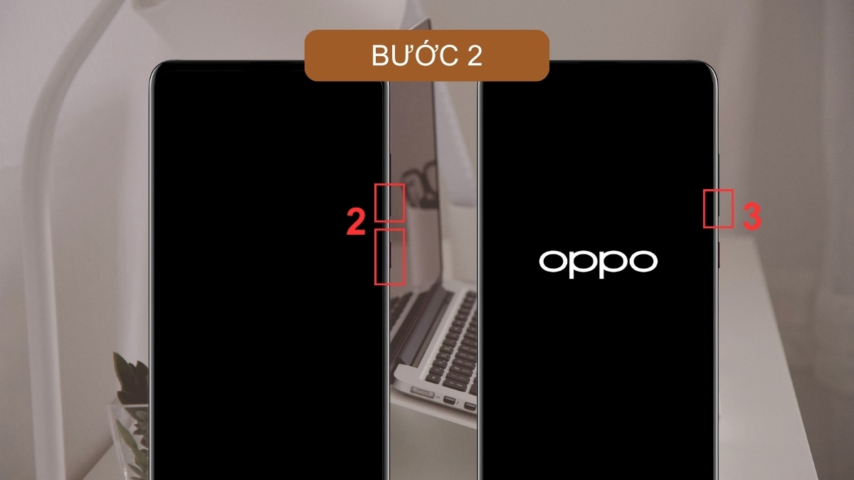 Cách mở khóa OPPO khi quên mật khẩu bằng Hard Reset bước 2