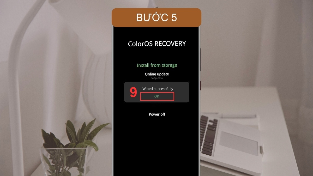 Cách mở khóa OPPO khi quên mật khẩu bằng Hard Reset bước 5