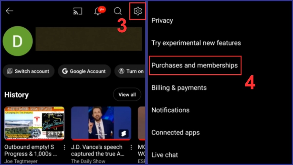 Cách nghe nhạc trên YouTube khi tắt màn hình Xiaomi với YouTube Premium bước 2
