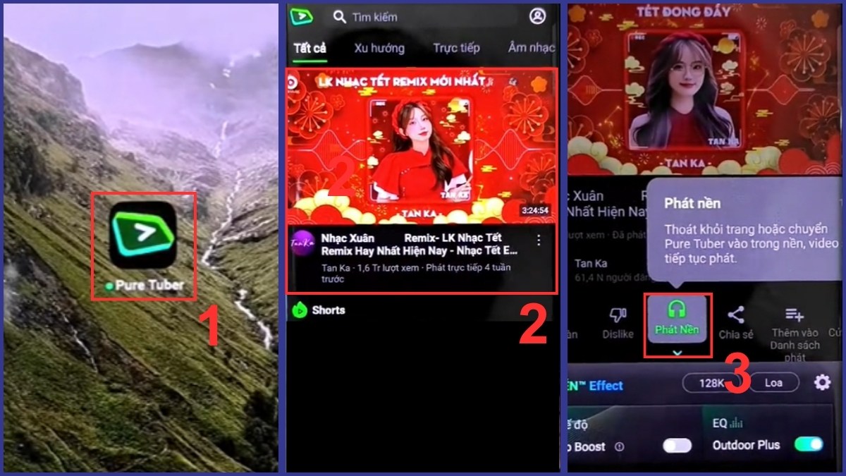Cách nghe nhạc trên YouTube khi tắt màn hình Xiaomi qua Pure Tuber
