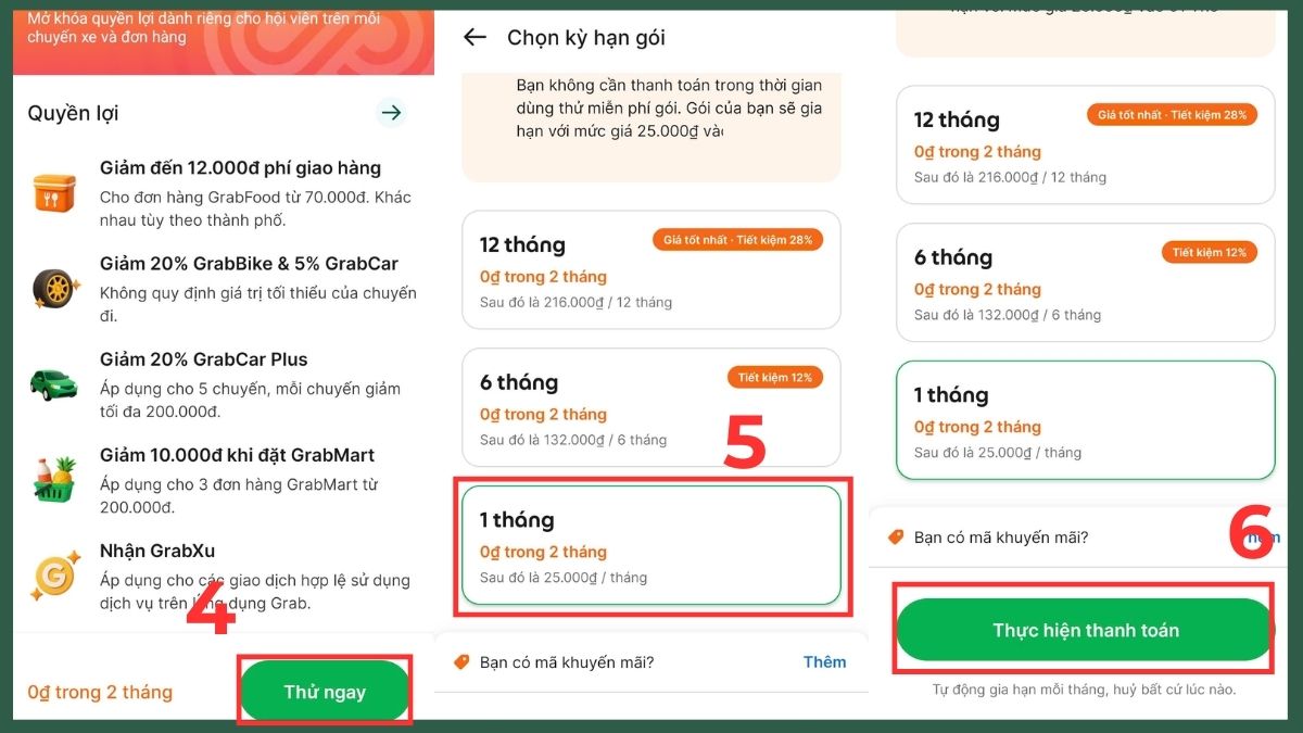 Cách nhận ChatGPT Plus miễn phí qua Grab Unlimited bước 2