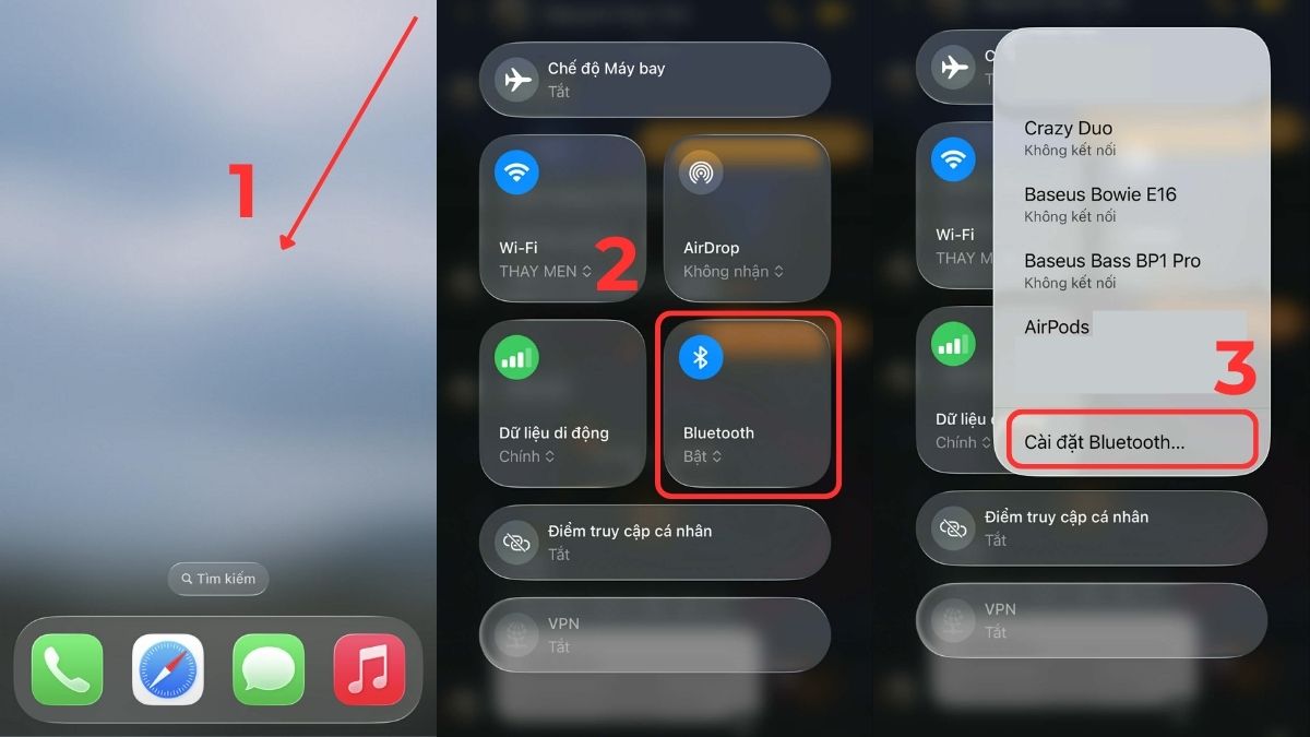 Cách reset Airpods 4 bước 1, 2, 3