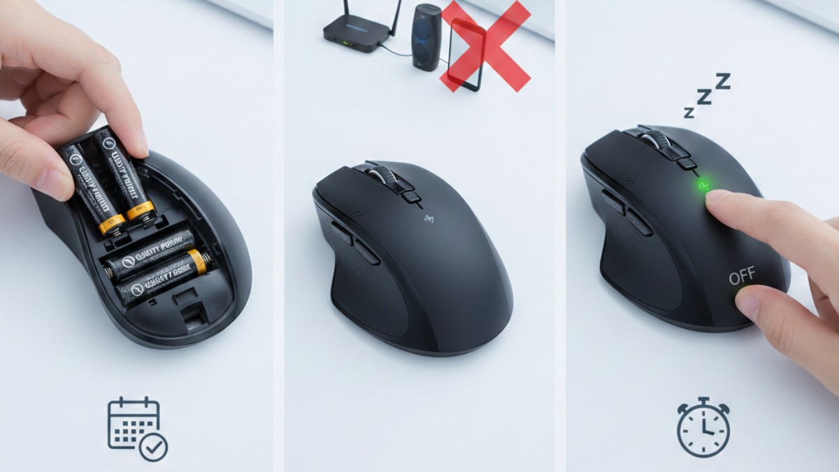 Phòng tránh lỗi cần reset chuột không dây