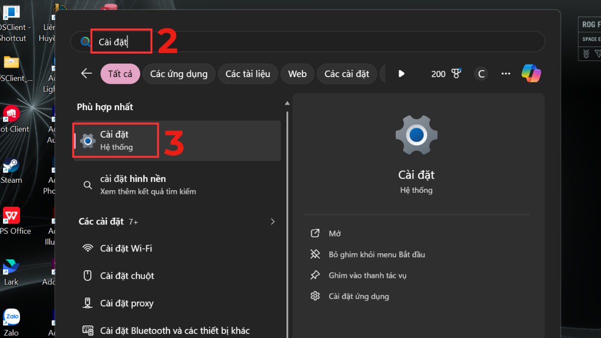 Cách reset chuột không dây - Tắt Bluetooth và bật lại bước 2, 3