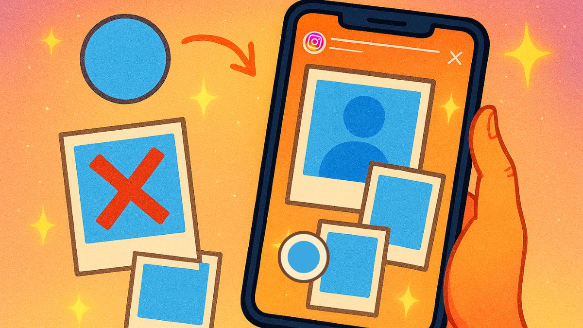 Cách sắp xếp bố cục ảnh trên Story Instagram - Thay đổi hình dạng