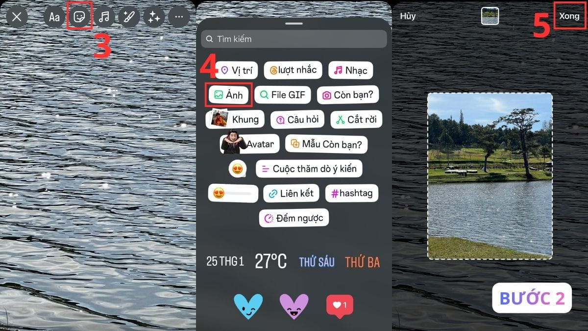 Cách sắp xếp bố cục ảnh trên Story Instagram với nhãn Photo bước 2