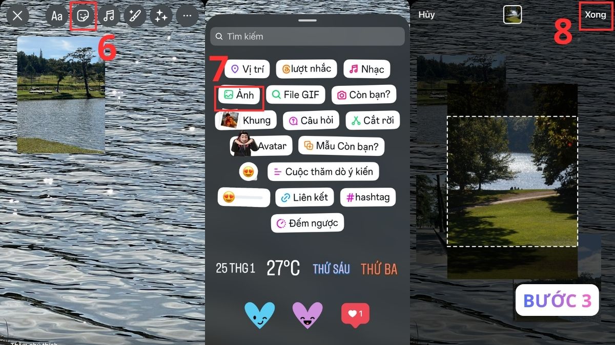 Cách sắp xếp bố cục ảnh trên Story Instagram với nhãn Photo bước 3