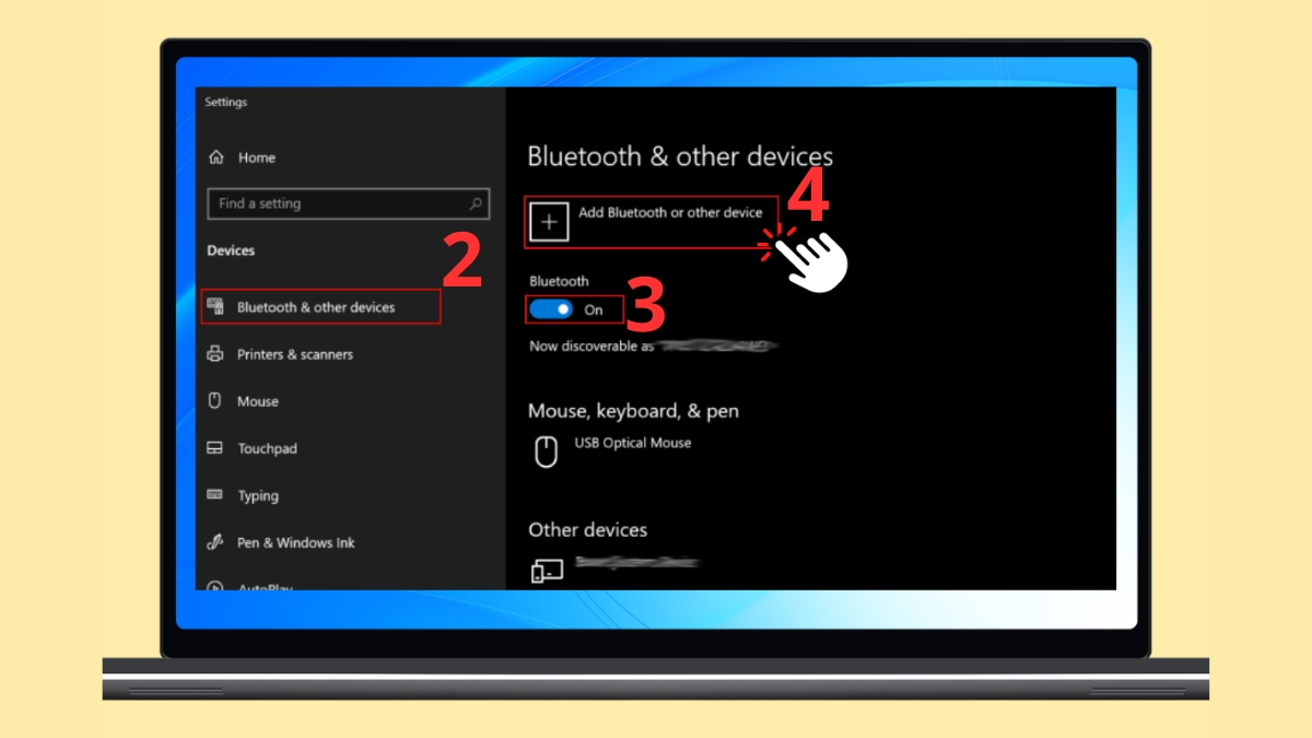 Cách sử dụng AirPods kết nối với Windows bước 2
