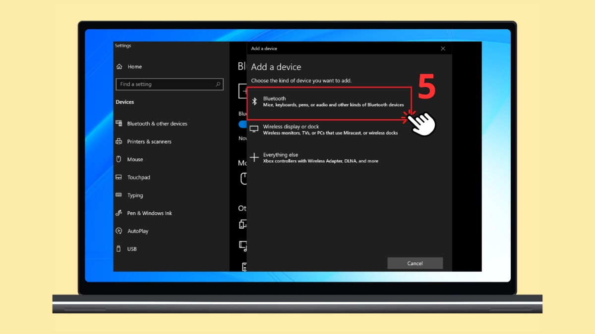 Cách sử dụng AirPods kết nối với Windows bước 3