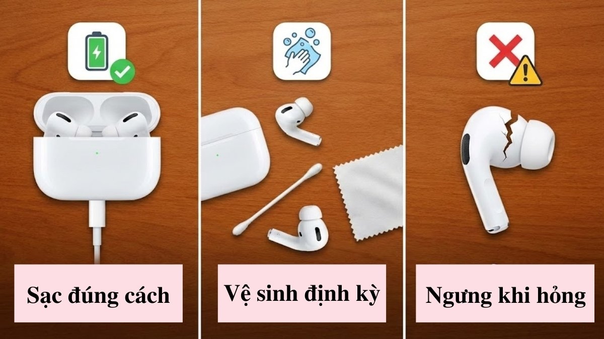 Cách sử dụng AirPods và các lưu ý