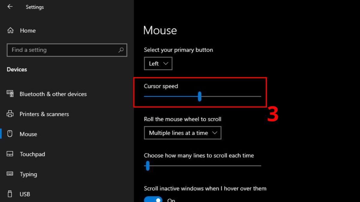 Cách sử dụng chuột máy tính - Điều chỉnh tốc độ con trỏ bước 3