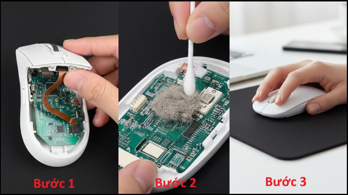 Cách sửa chuột máy tính bị liệt - Tháo chuột và kiểm tra