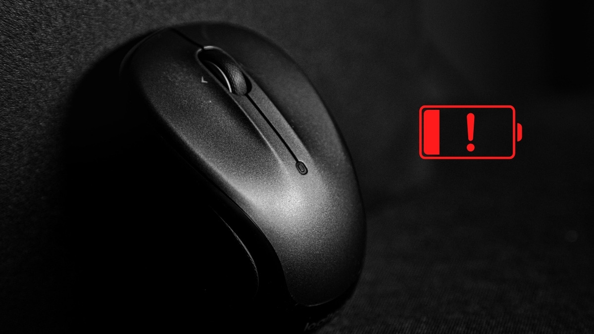 Nguyên nhân chuột không dây không sáng đèn - Chuột hết pin