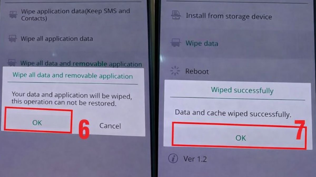 Cách sửa điện thoại OPPO không lên màn hình - Reset điện thoại bước 5