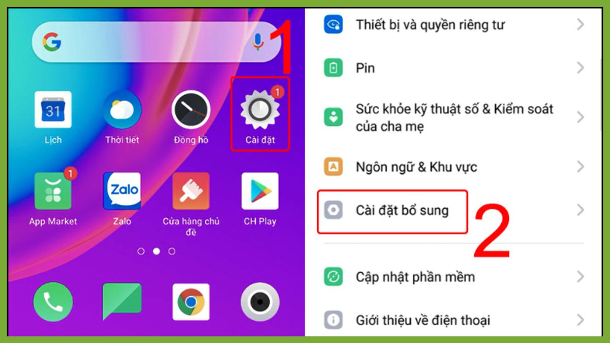 Cách sửa điện thoại OPPO không lên màn hình - Khôi phục cài đặt gốc bước 1