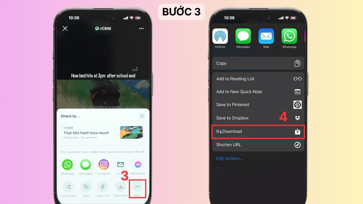 Cách tải video trên Reddit bằng phím tắt iPhone bước 3