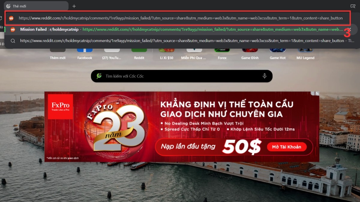 Cách tải video trên Reddit bằng trình duyệt Cốc Cốc bước 2