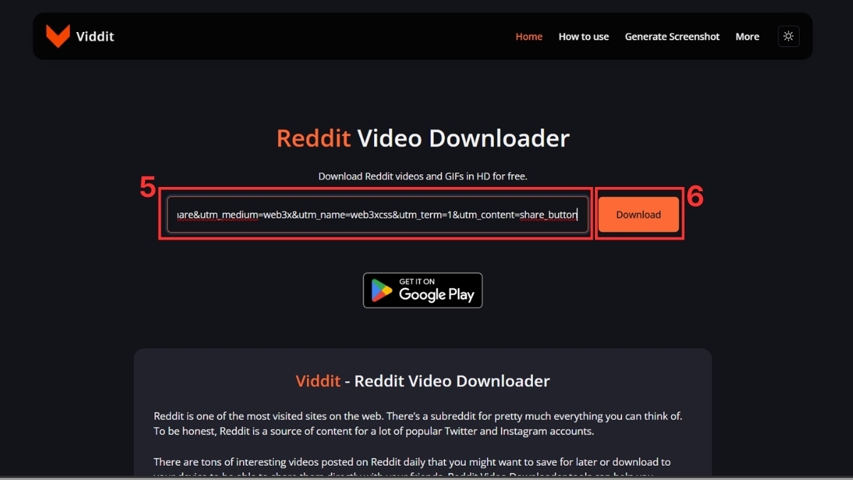 Cách tải video trên Reddit bằng công cụ trực tuyến bước 3