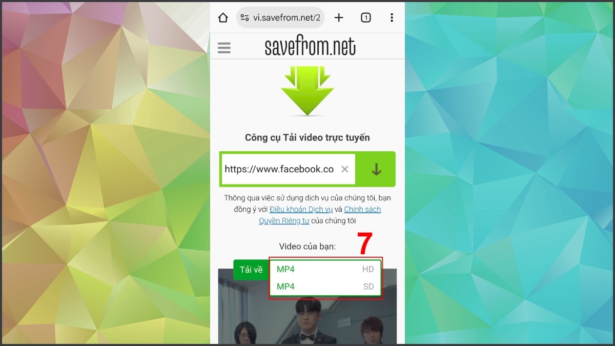 Cách tải video từ Comment Facebook về điện thoại bước 7