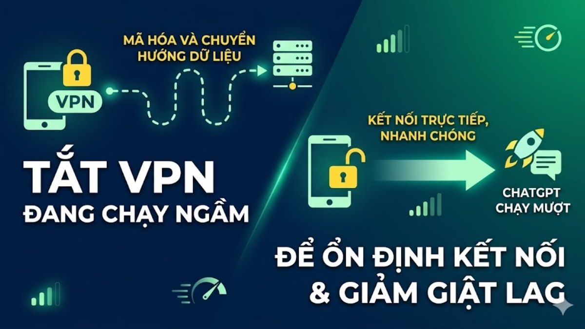 Cách tăng tốc ChatGPT - Tắt VPN