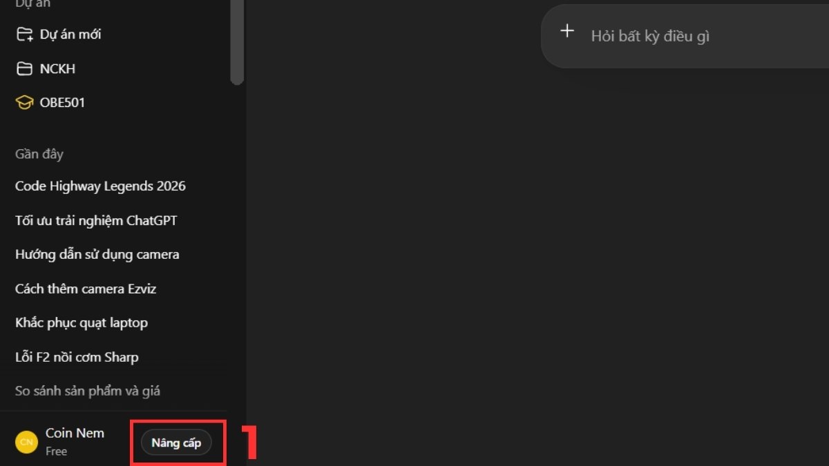 Cách tăng tốc ChatGPT - Nâng cấp phiên bản bước 1