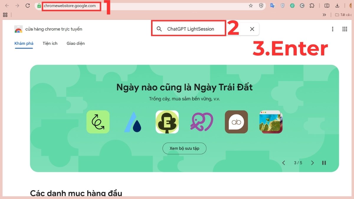 Cách tăng tốc ChatGPT - Cài ChatGPT LightSession bước 1, 2