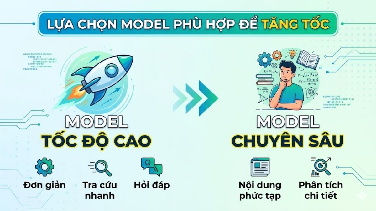 Cách tăng tốc ChatGPT - Sử dụng Model tối ưu