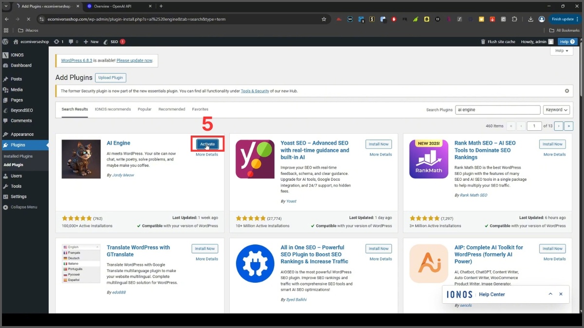 Cách tạo chatbot bằng ChatGPT qua API bước 2-1