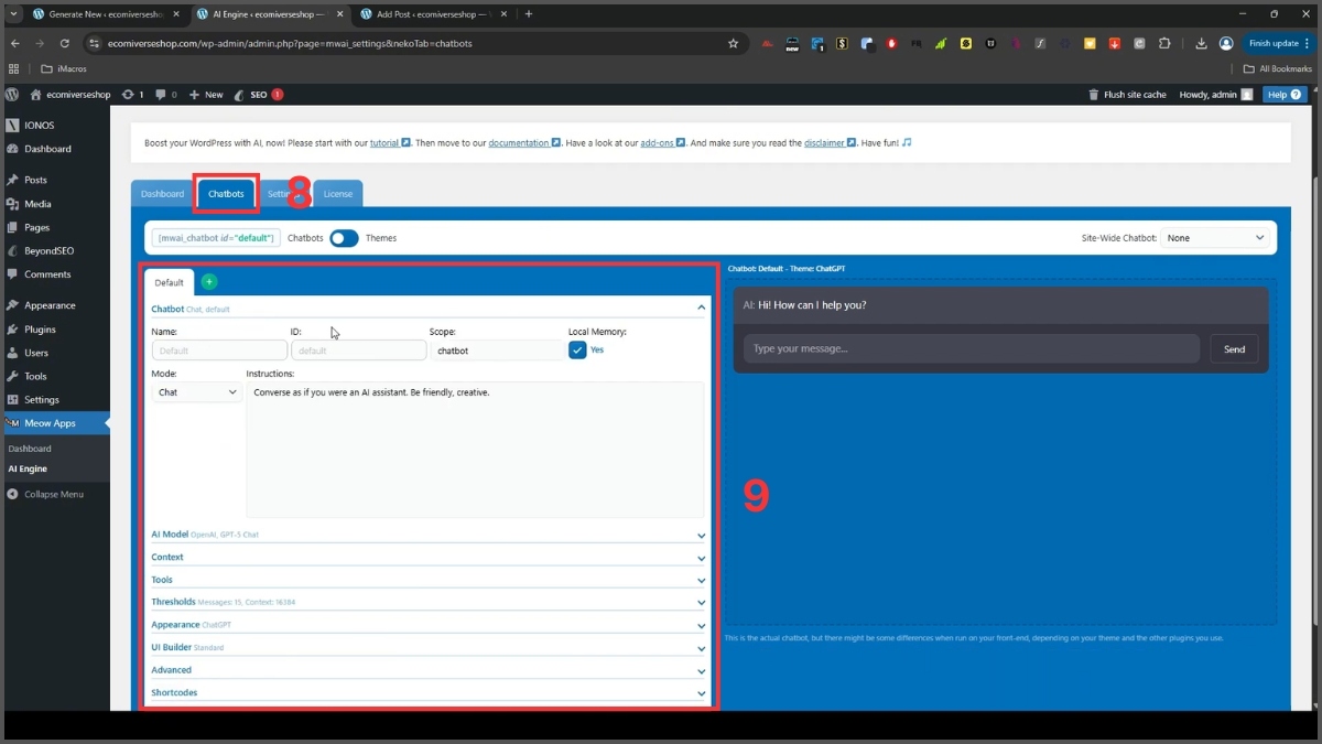 Cách tạo chatbot bằng ChatGPT qua API bước 3