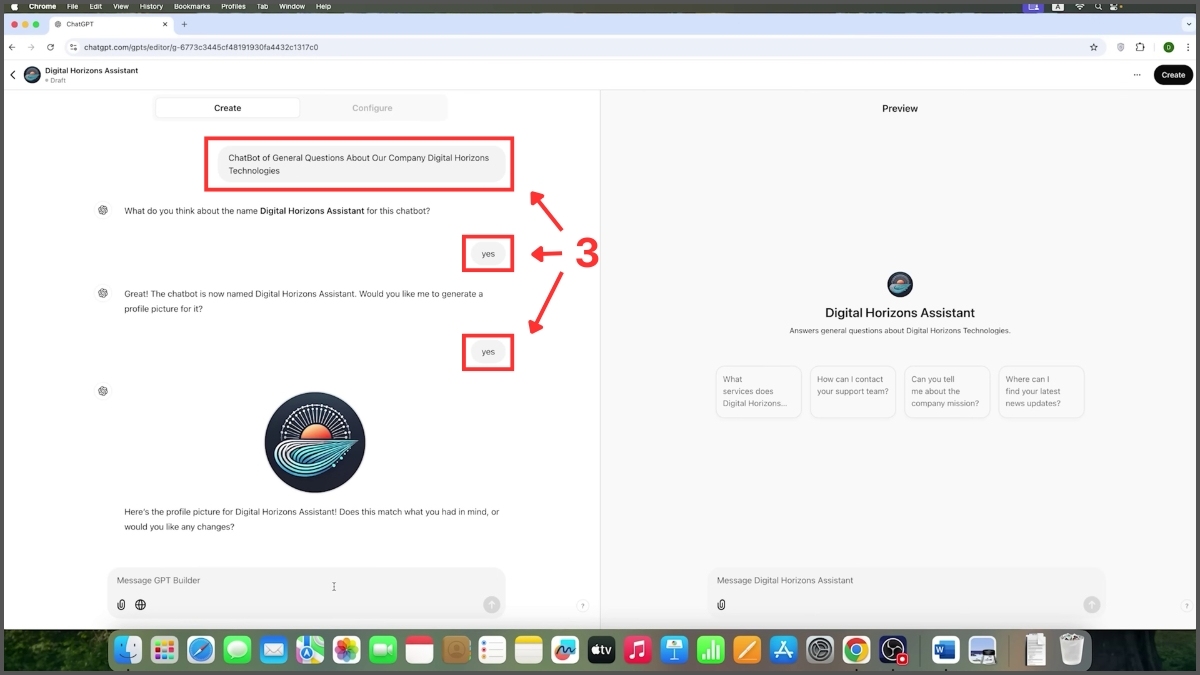 Cách tạo chatbot bằng ChatGPT không cần biết lập trình bước 2