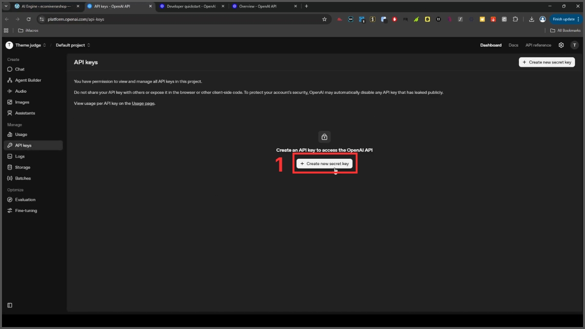 Cách tạo chatbot bằng ChatGPT qua API bước 1-1
