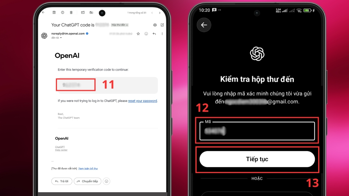 Cách tạo tài khoản ChatGPT trên điện thoại bước 4
