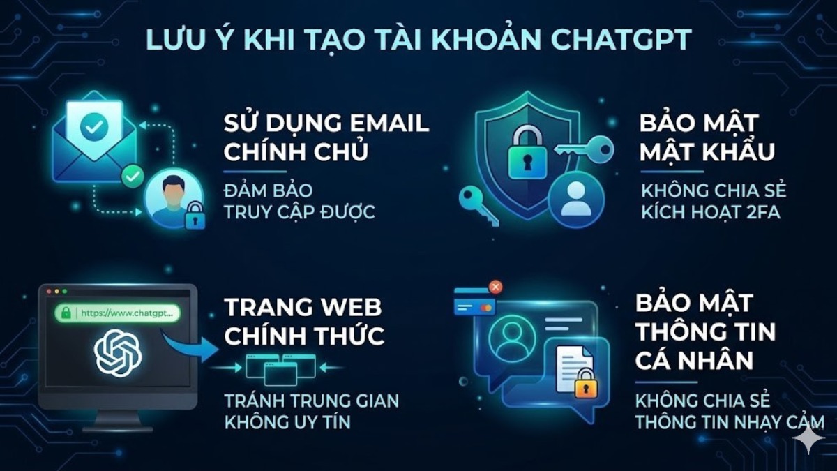 Cách tạo tài khoản ChatGPT và các lưu ý