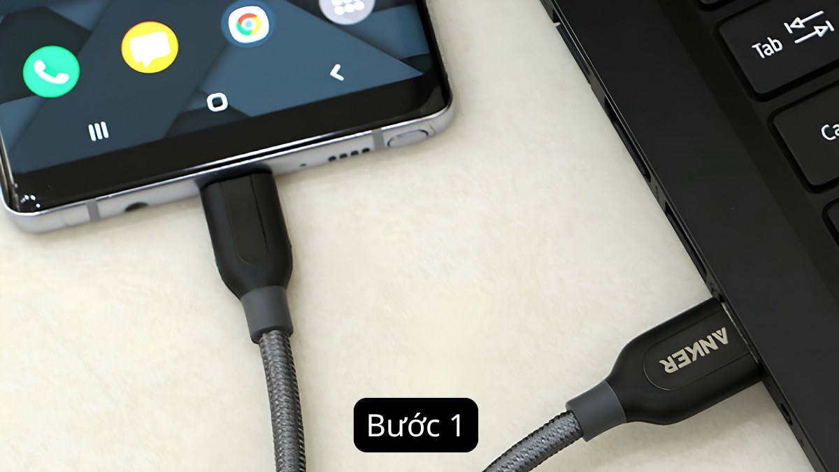 Cách tắt chế độ gỡ lỗi ADB trên điện thoại khi kết nối bước 1
