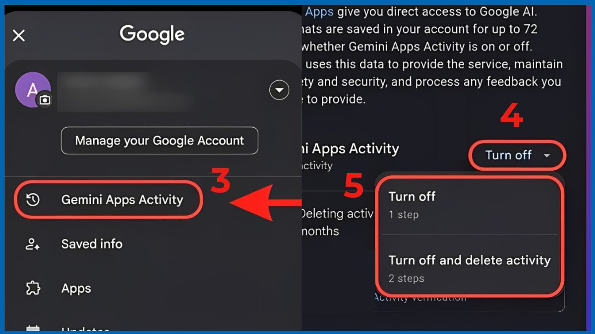 Cách tắt Gemini trên OPPO nhanh chóng bước 3, 4, 5
