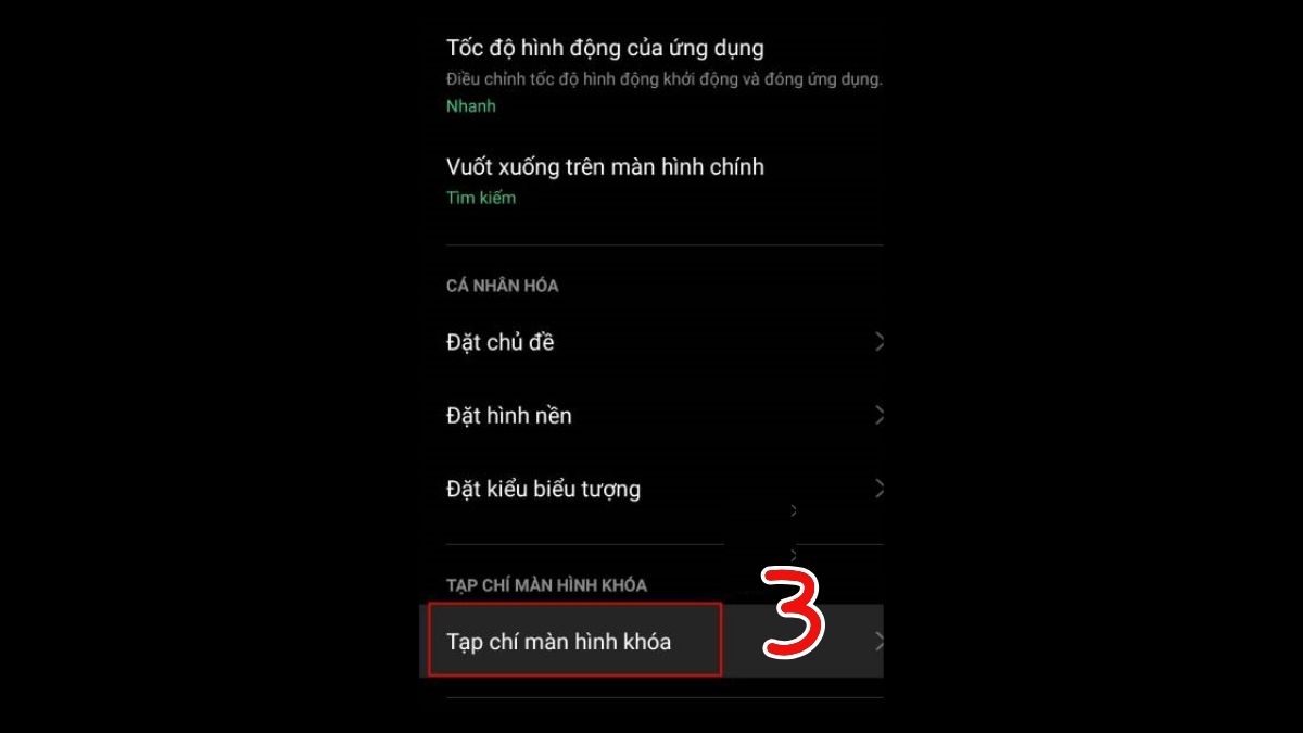 Cách tắt hình nền quay vòng trên OPPO bước 3