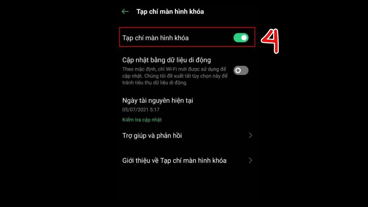 Cách tắt hình nền quay vòng trên OPPO bước 4