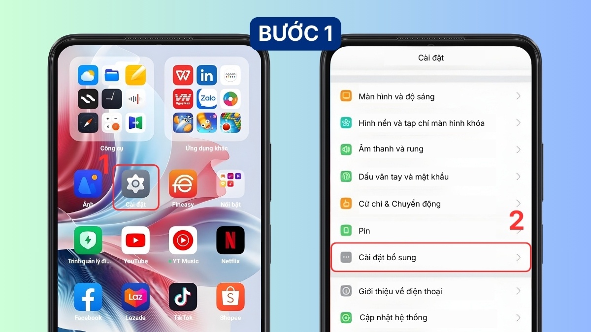 Cách tắt nguồn OPPO A18 với tính năng hẹn giờ bước 1