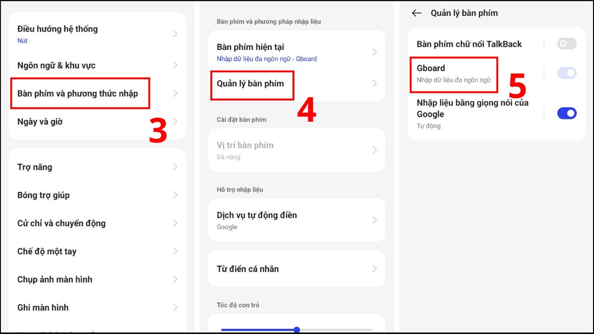 Cách bật sửa lỗi chính tả trên OPPO bước 2